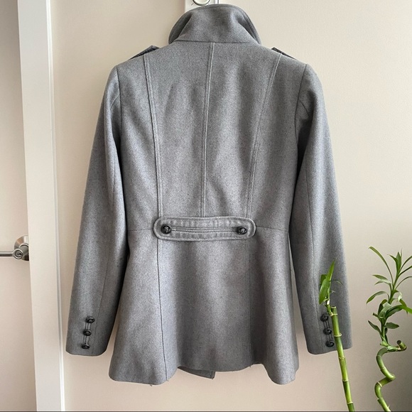 VERO MODA Gray Ranya Wool Double Breasted Jacket - Picture 5 of 8